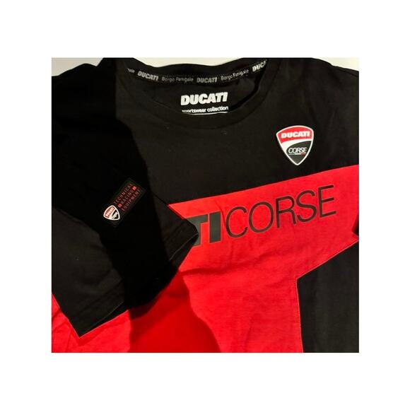 Ducati Corse Racing T-Shirt Men’s Medium Red Black MotoGP Graphic Tee - Picture 6 of 8